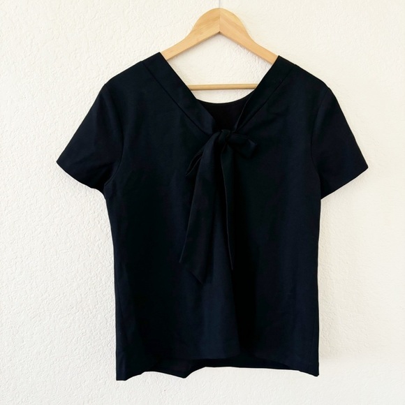 Banana Republic knot dressy blouse size Medium petite MP - Picture 2 of 9